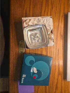 Wwf Ikora Tarnish Resistant Silverplate 4.25 X 4.25 Inch Dish